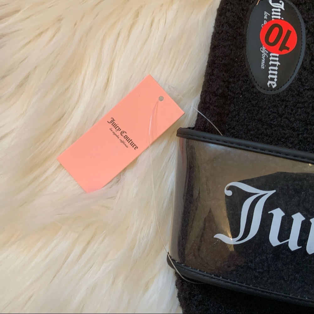 Juicy Couture Saga Fuzzy Slides Shoes - NWT - Size 10 - Picture 11 of 11